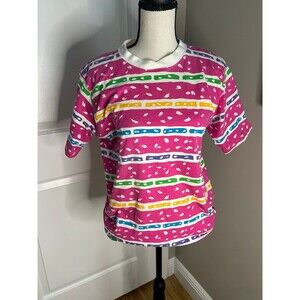 Vintage 90s abstract t shirt S